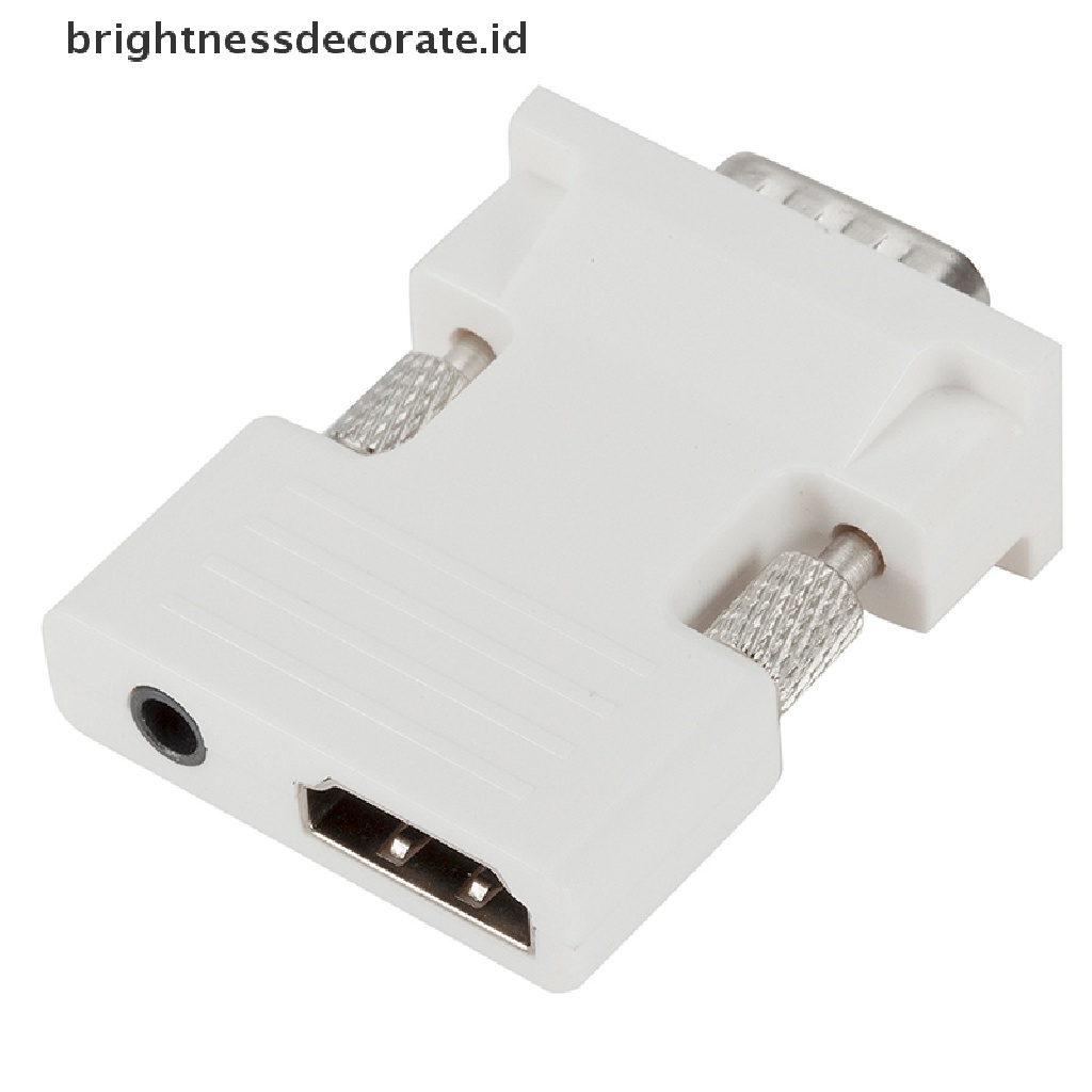 Adaptor Konverter Hdmi Female Ke Vga Male Support Sinyal 1080p