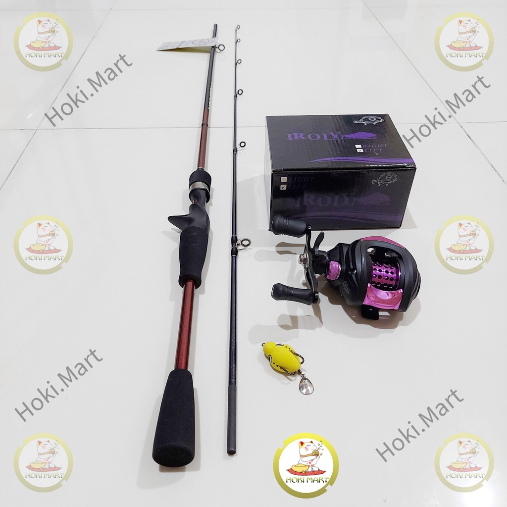 joran set seahawk + iroly ( bait casting / bc ) free soft frog
