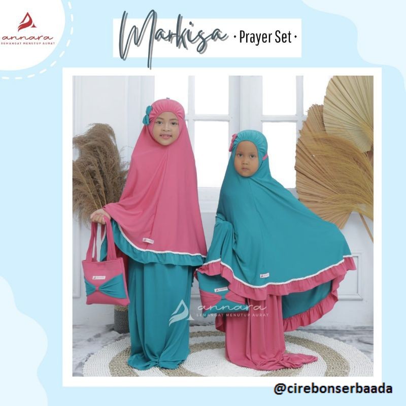 {Markisa} mukena anak Jersey Zoya original Annara
