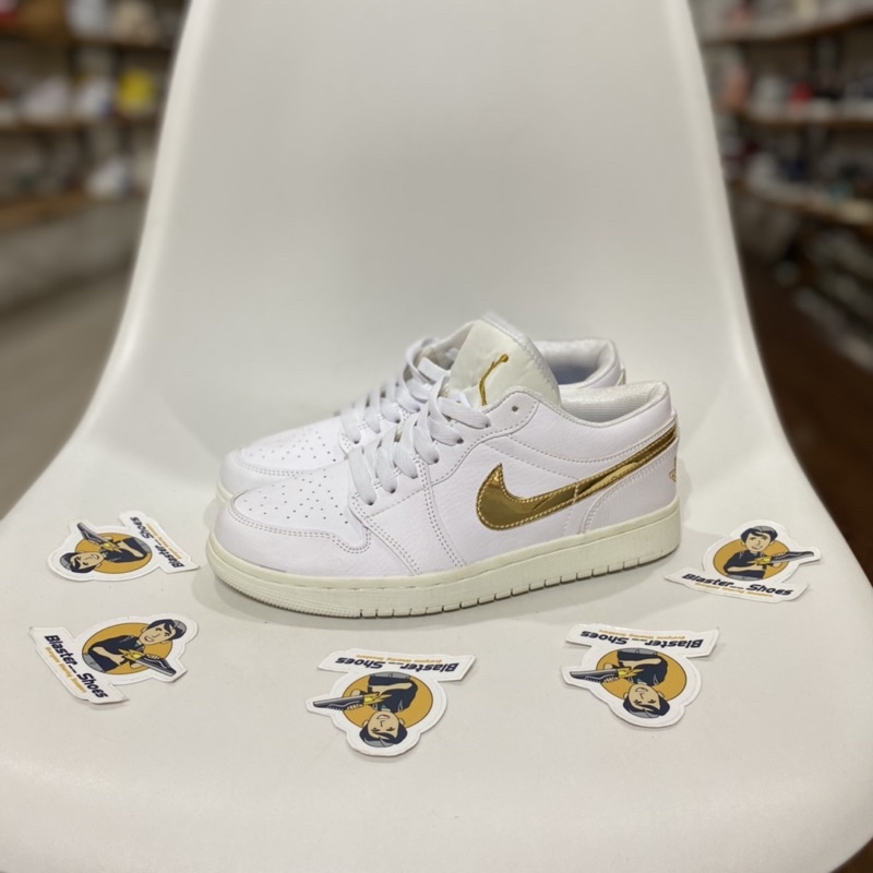 air jordan 1 gold white