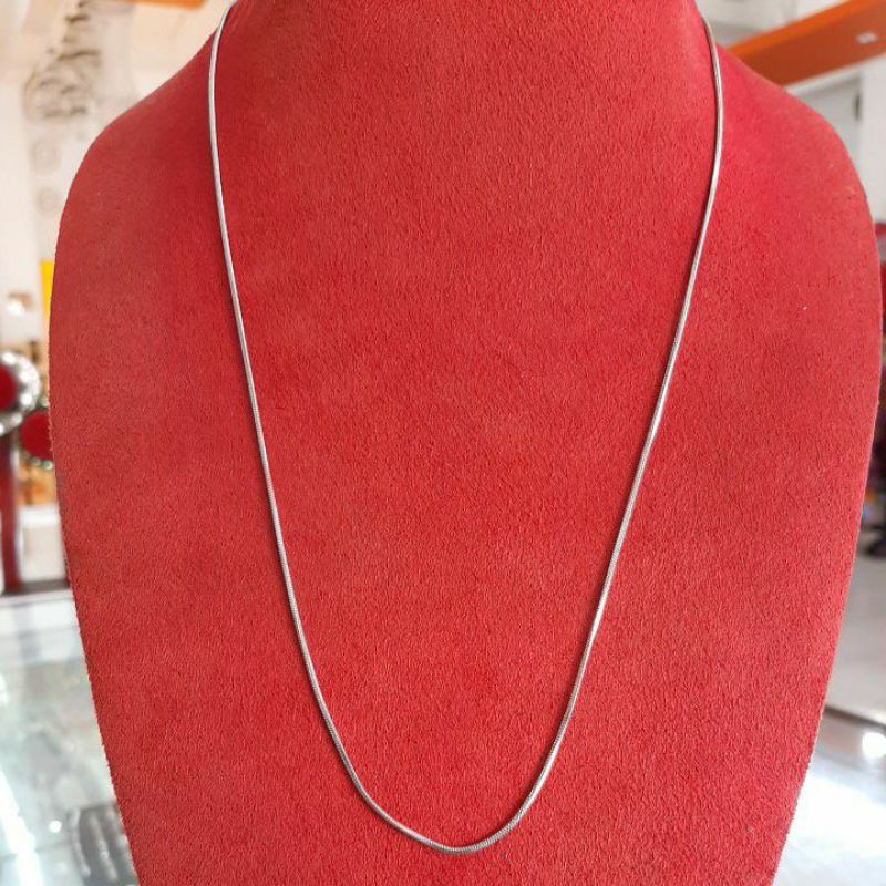 Kalung Besi Putih / Asli