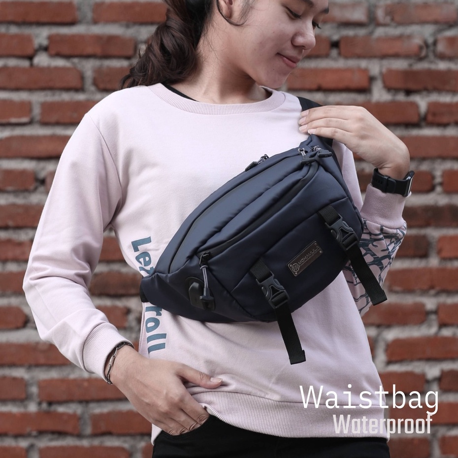 Waistbag Pria Wanita Anti Air Tas Pinggang Original - Yakut Mokamula