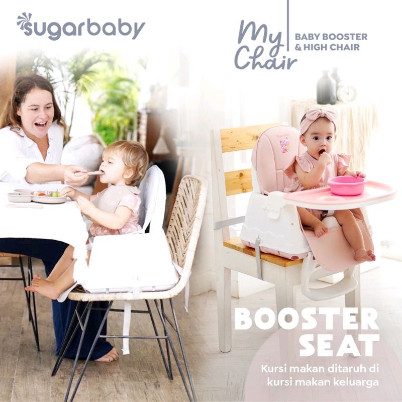 Sugar Baby My Chair (Baby Booster &amp; High Chair) : 6 Growing Stages / Sugarbaby My Chair 6 Growing Stages Kursi Makan Bayi