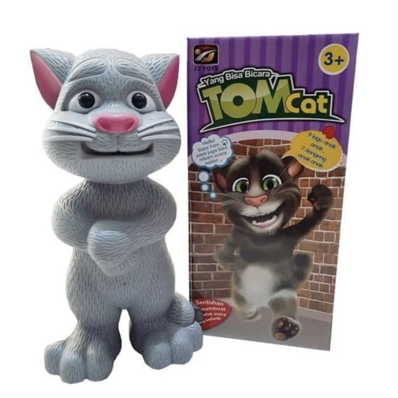 Mainan kucing bisa bicara meniru suara tomcat talking tom edukasi anak hadiah kado ulang tahun ultah