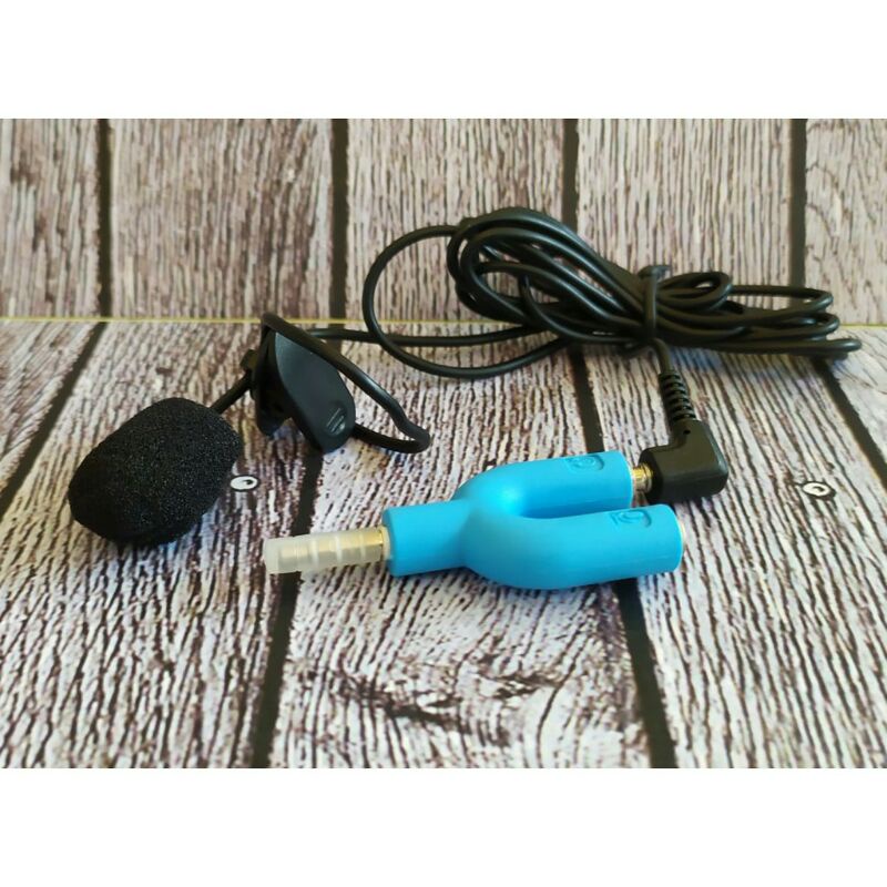 MIC CLIP ON + AUDIO SPLITTER U FOR LIVE YOUTUBE/TIKTOK/IG