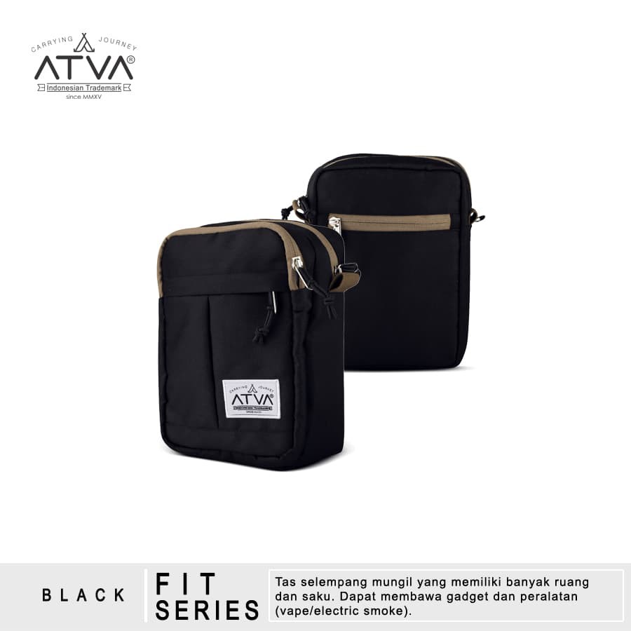 Tas Selempang Kecil Vape Mini Sling Bag Pria  - ATVA Fit Black