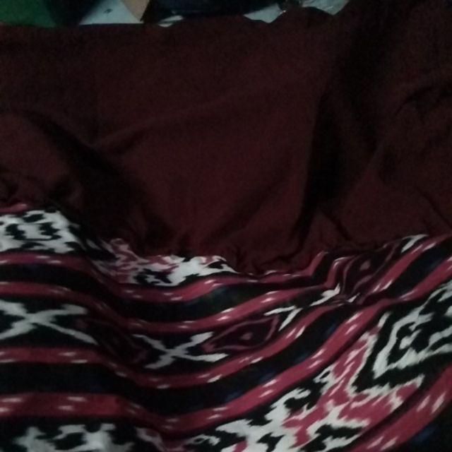 Hem Batik Songket Gamis Meisya Songket Rempel Miring Couple Batik Songket