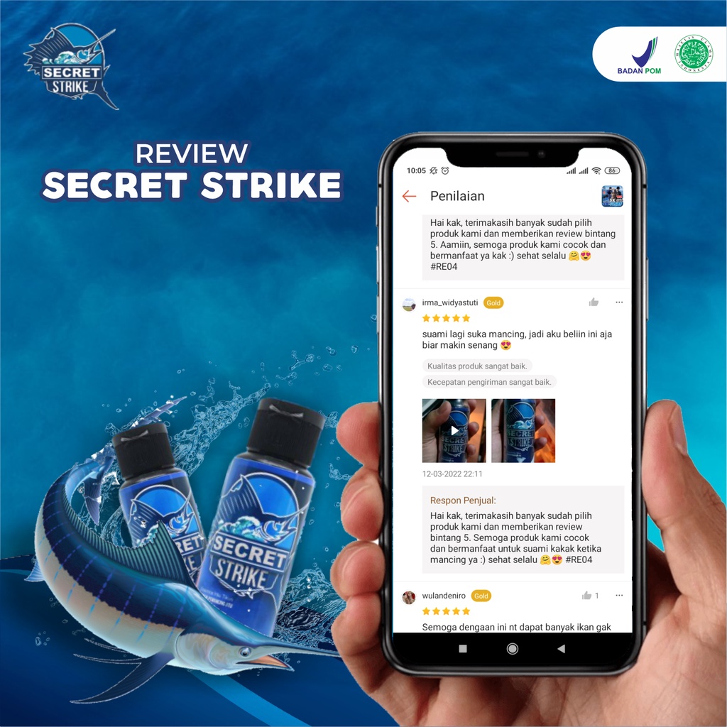 Secret Strike Essen Pancing Minyak Ikan Umpan Mancing Ikan Galatama Reel Joran Lure Topi Jepang Lele Nila Munjair Munjaer Isi 60ml-7