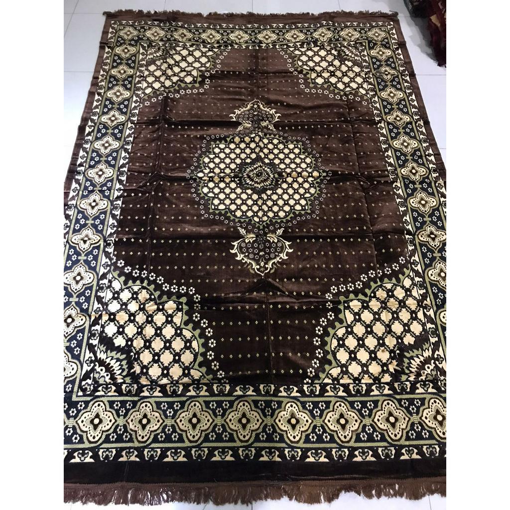 Karpet Carpet Permadani Hambal Alas Lantai Lipat Beludru Turkey Turki Jumbo 200 cm x 300 cm - 2