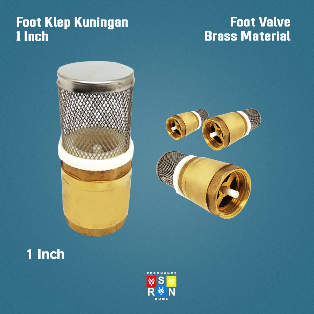 Foot Klep 1 Inch Kuningan / Saringan Tusen Pompa Resonance Home