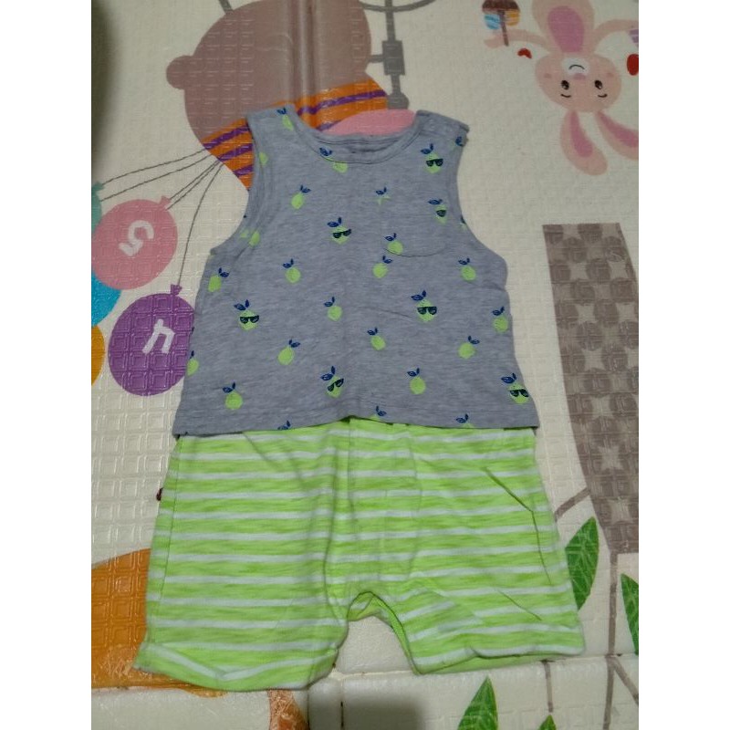 New Prewash Only Romper Baby Gap Lemon Jumper Baby Gap New Bukan Preloved Baby Gap Bodysuit Jumper