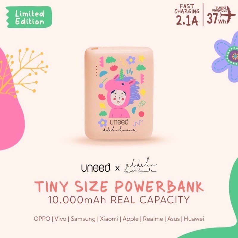Powerbank uneed x ideku handmade tiny size