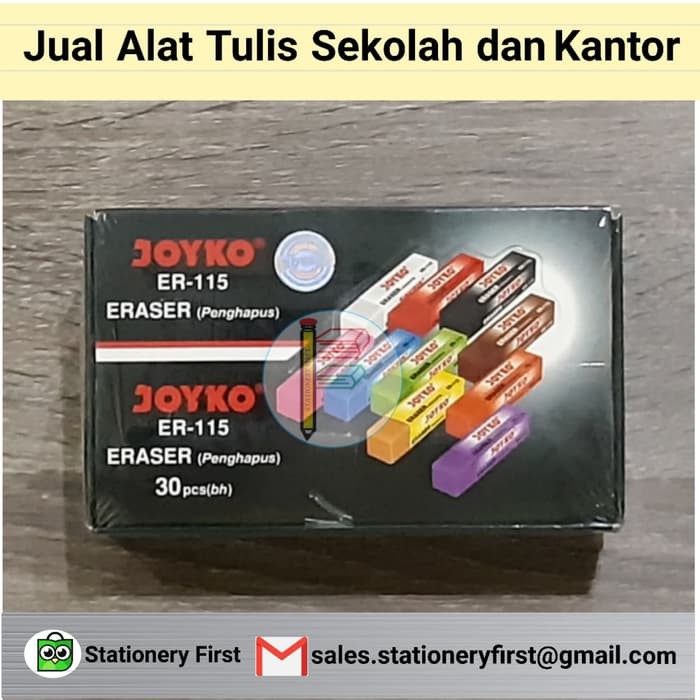 

MURAH ERASER PENGHAPUS JOYKO ER-115 (10WARNA) BESAR