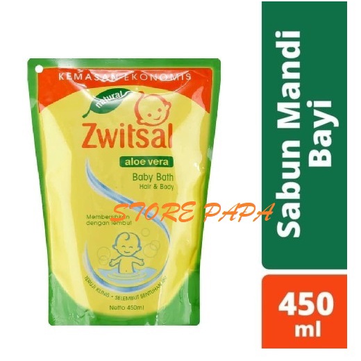 Zwitsal Baby Bath Hair & Body 2 in 1 450ml 600ml / Sabun Anak Zwitsal Baby / Switzal Sabun Mandi Bay