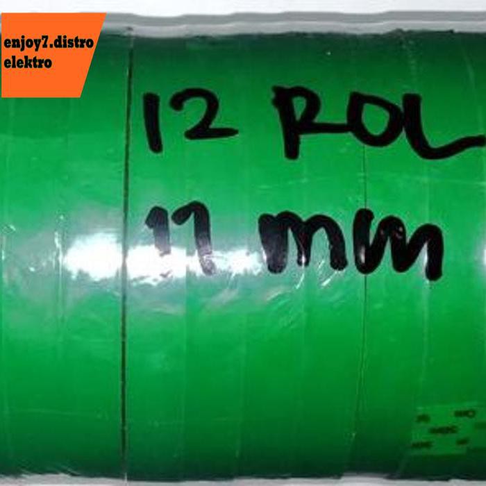 

1 Pack = 12 Pcs Isolasi Hijau Trafo Ferit Lebar 11 Mm Bishele88 Berkualitas