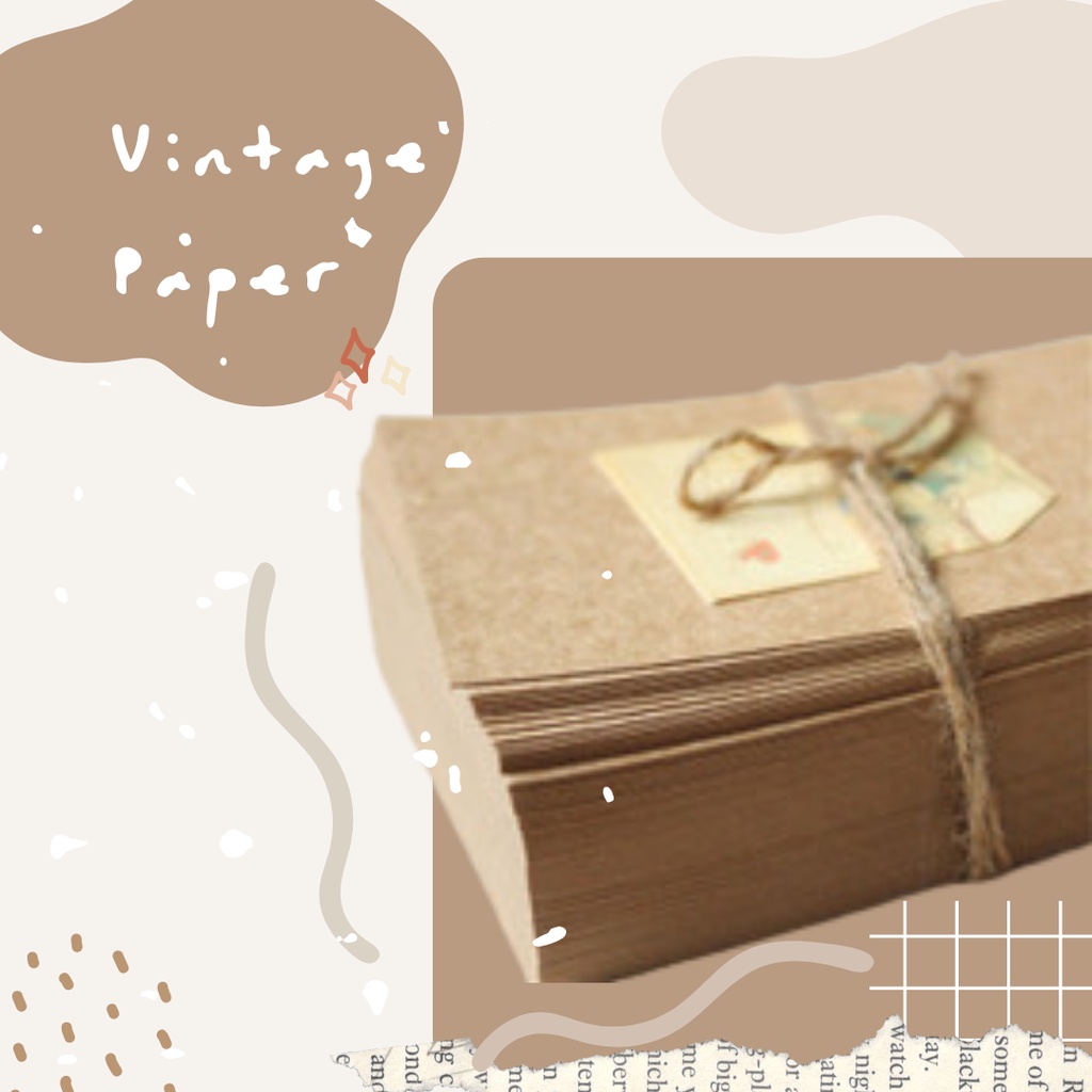 Blank Vintage Brown Paper Craft