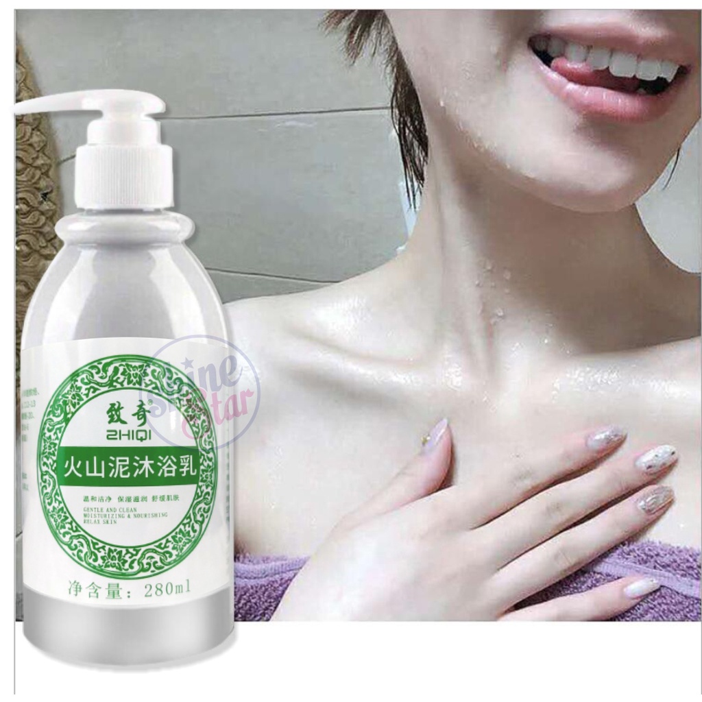 SHINE STAR - Zhiqi Sabun Whitening Lumpur Vulkanik Pemutih Badan - Volcanic Mud Bath 280ml