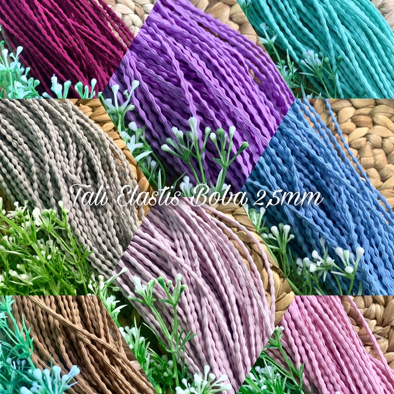 3 meter/ Tali Karet Elastis Boba, Karet Elastis Gembul 2,5mm