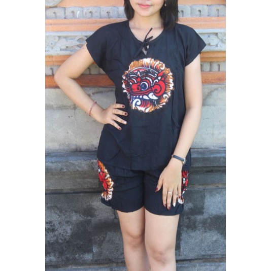 Set pendek barong Bali