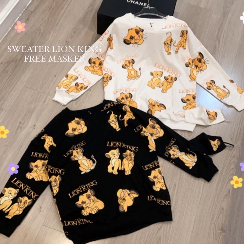 sweater lion king import - free masker kain fashion