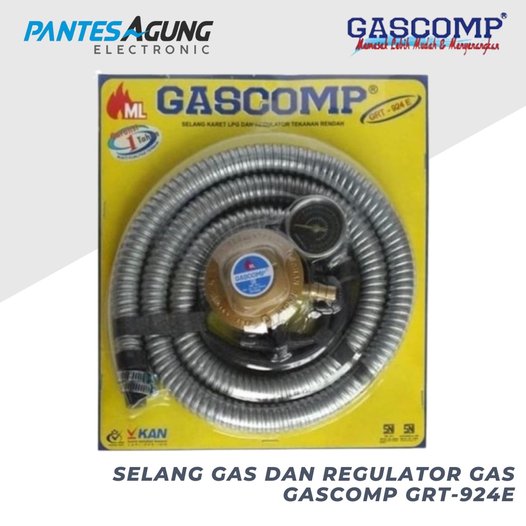 SELANG GAS dan REGULATOR GAS GASCOMP GRT-924E