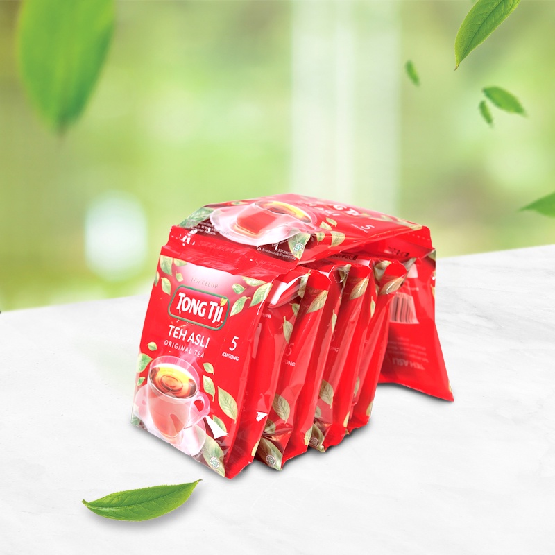 Tong Tji Original Tea Sachet, Teh Celup per Karton isi 20 renceng / 200 sachet