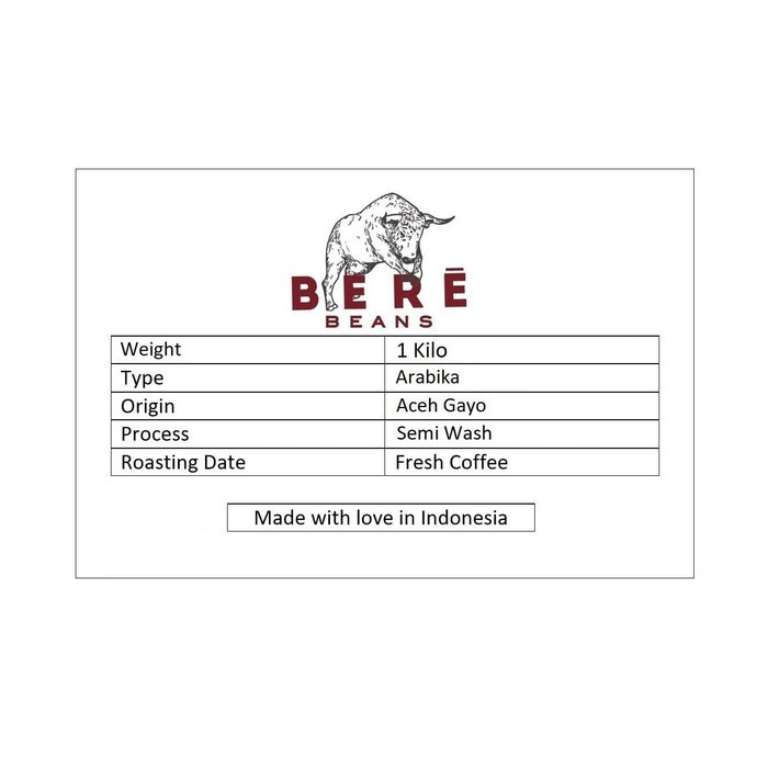 ESPRESSO BLEND Arabika Aceh Gayo 1 KILO 1KG Biji Kopi Coffee Bean Es Kopi Susu