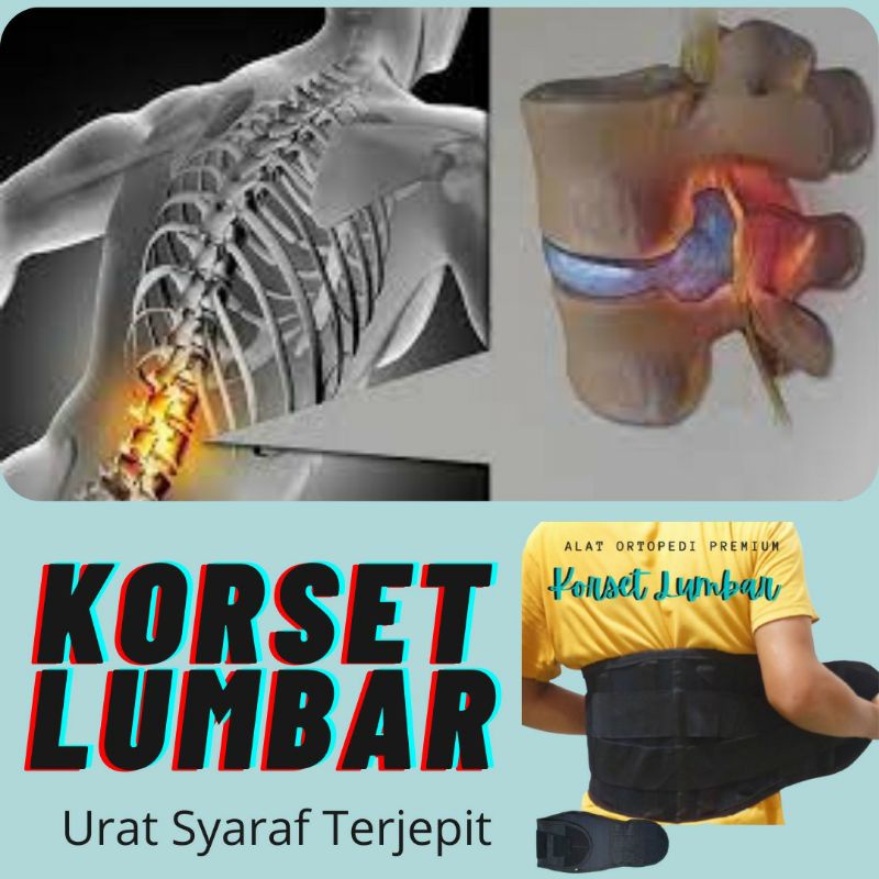 Korset lumbal Terapi Pinggang Urat syaraf Kejepit
