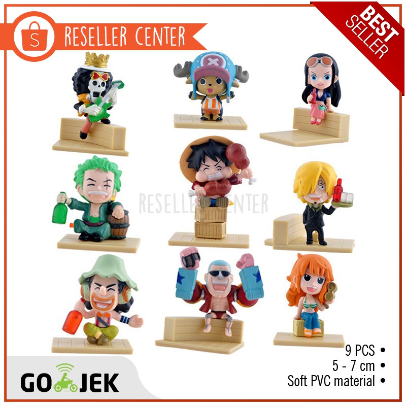 Jual [ONE PIECE] Action Figure One Piece 9 PCS (Monkey D. Luffy