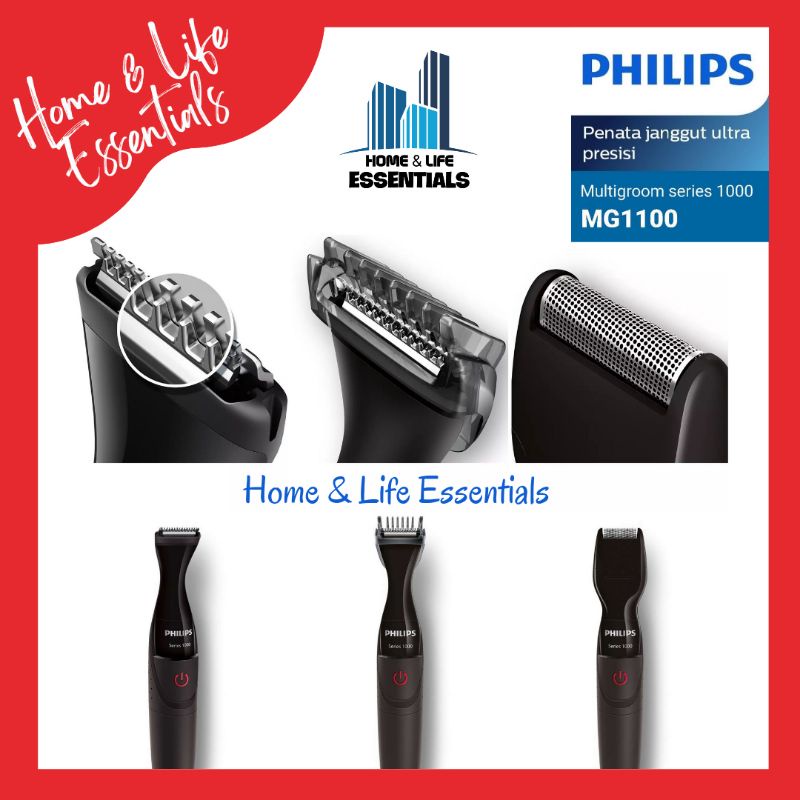 Philips MG1100 Alat Cukur Rambut/Bulu Ketiak/Kaki/Kemaluan Wanita/Pria