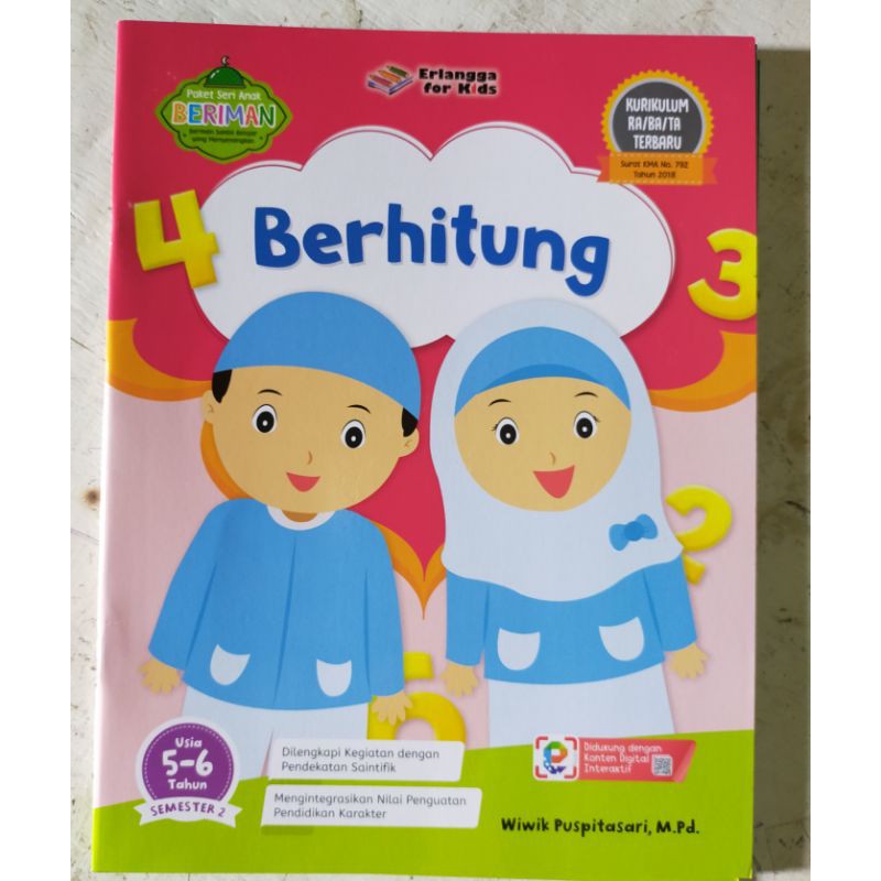 ORI satu paket buku paket seri beriman untuk usia 5 sampai 6 tahun penerbit Erlangga
