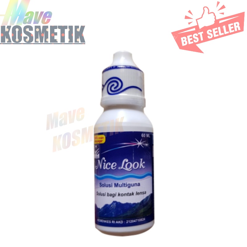 Cairan Softlens Nice Look 60 ml / Air Softlens Nice Look BPOM -mave_kosmetik
