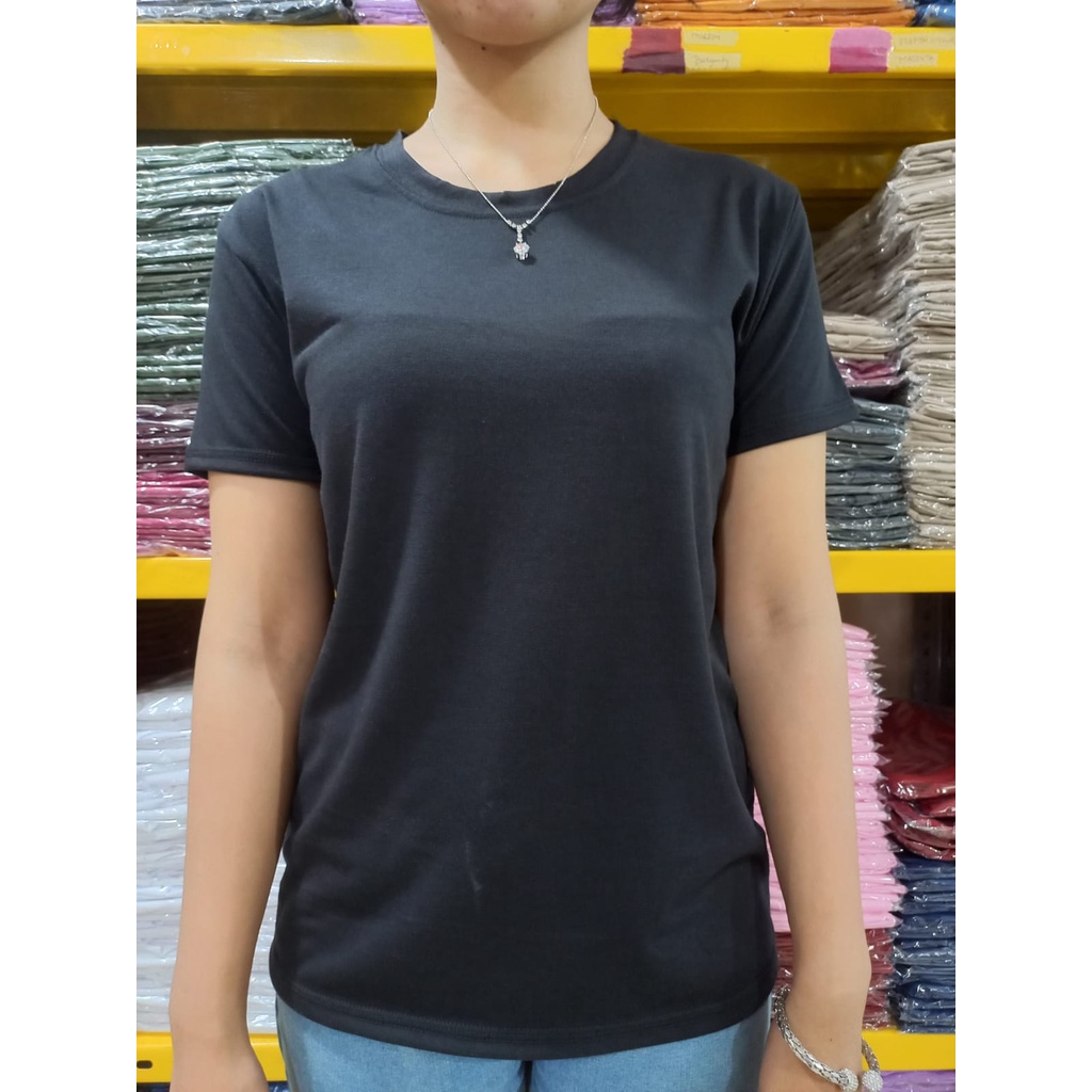 kaos polos wanita o-neck