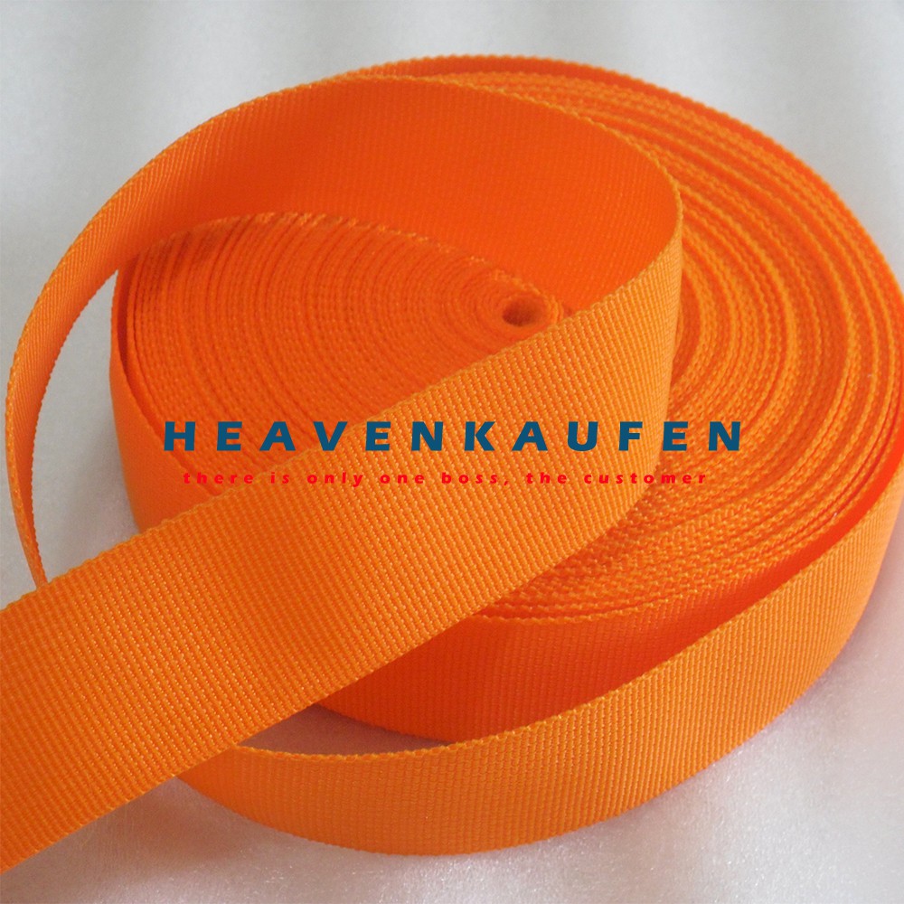 Tali Webbing Orange 3,8 cm Meteran Murah Berkualitas