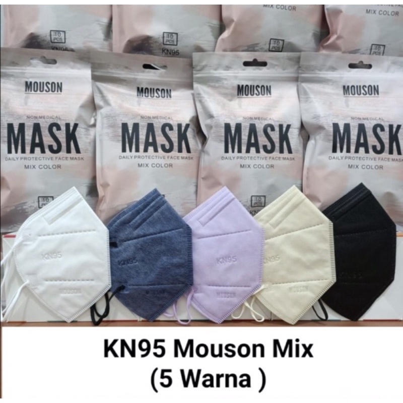 Masker KN95 Mouson Face Mask isi 10 Pcs