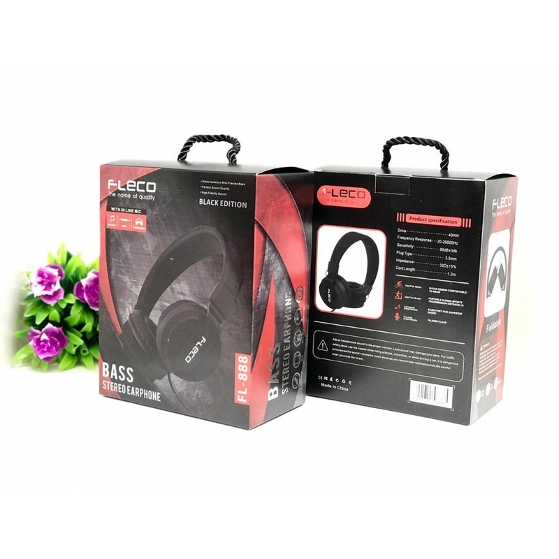 PROMO HEADPHONE BANDO FLECO FL888 ORI WITH MIC