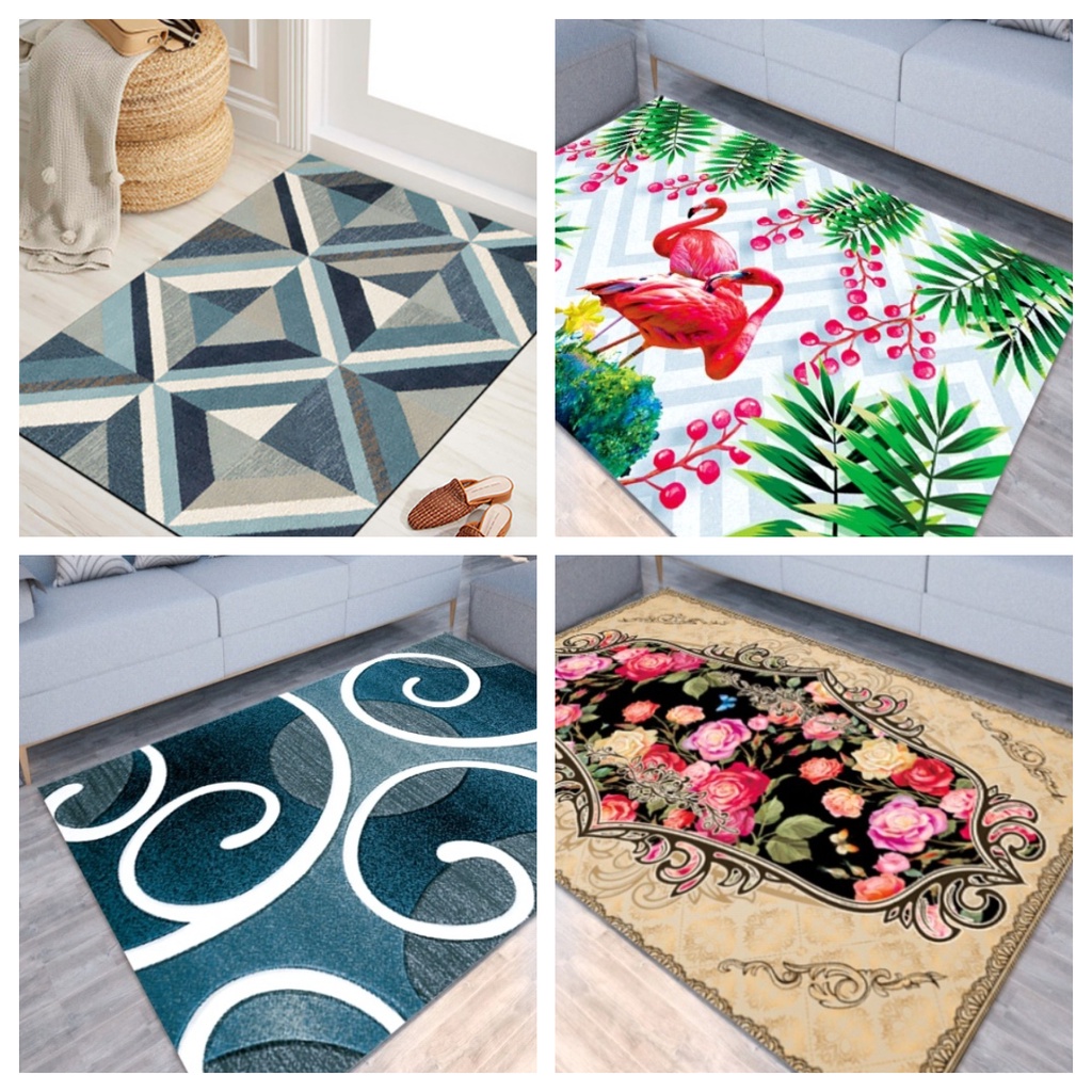 Karpet Santai 120X180Cm Karpet Assorted Design Karpet Murah Karpet Bulu Tikar Untuk Bersantai Tipis Paling Murah
