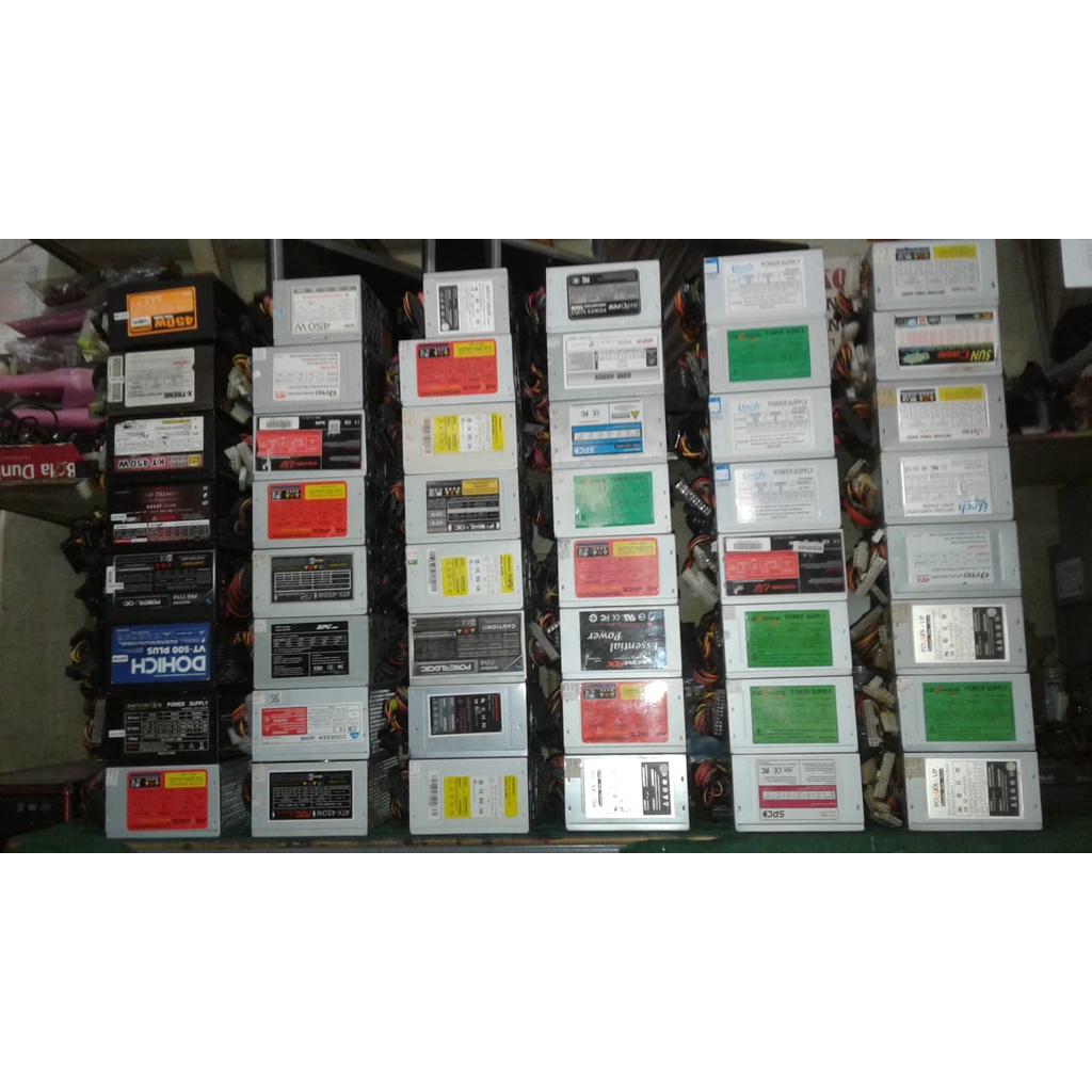 POWER SUPPLY (PSu) Standar/Biasa & Simbadda/Power Logic/dll Second Untuk Komputer PC/Rakitan/Desktop