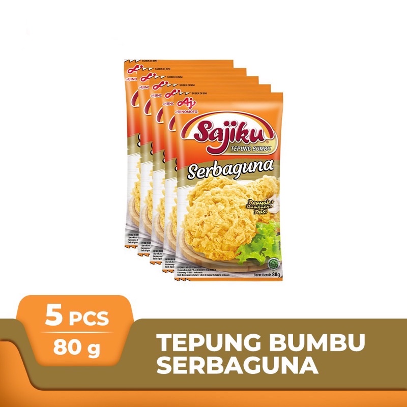 (5 sachet) SAJIKU tepung bumbu serbaguna 75gram