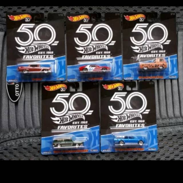 Hot Wheels 50th anniversary favorites A chevy vw ford amc