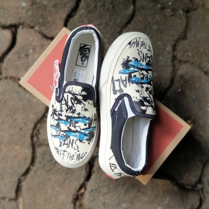 Vans Slip On x Ralph Steadman &quot;Blue Tuna&quot;