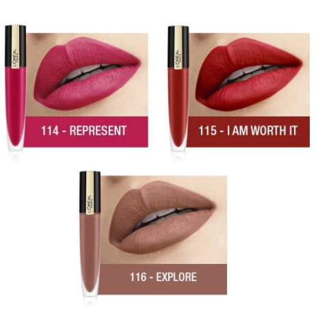 LOREAL ROUGE SIGNATURE MATTE COLOR Lip Cream 7mL