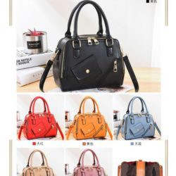 GI 11117 RISCE TAS HANDBAG KOTAK KULIT ADA SAKU IMPORT WANITA CEWEK PEREMPUAN JAKARTA BATAM JT