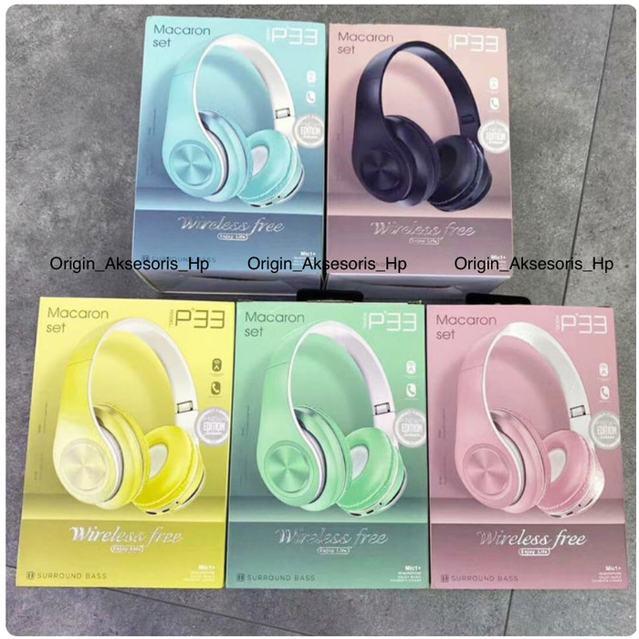 Headphone Bluetooth Bando inpods Macaron P33 / Headset Inpods Macaron SC