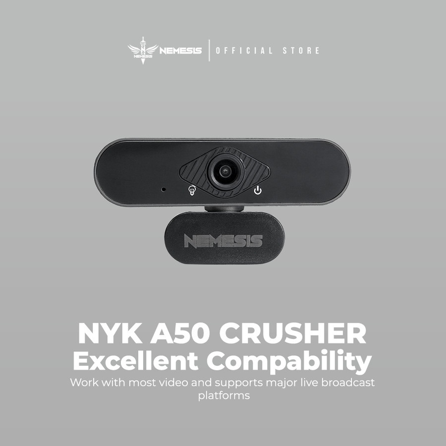 Webcam Nemesis NYK A50 A-50 Crusher 1080p 30Fps Built-In Microphone