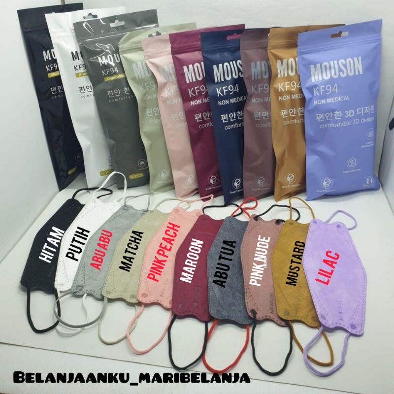 MASKER KF94 4PLY EVO MOUSON 3D PROTECTION MASK