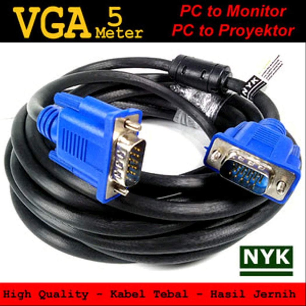 Cable vga 5m nyk - kabel vga 5 meter