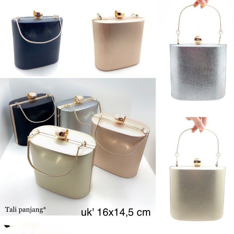 tas pesta tabung wine bottle bulat elips pipih cembung ball lucu clutch party bag event jalan jalan 