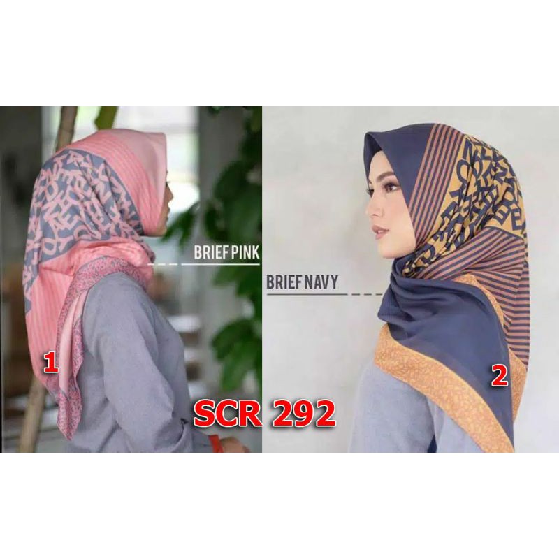 Scarf Hijab Segi Empat Jilbab Square Motif Terbaru Bahan Voal Part 1