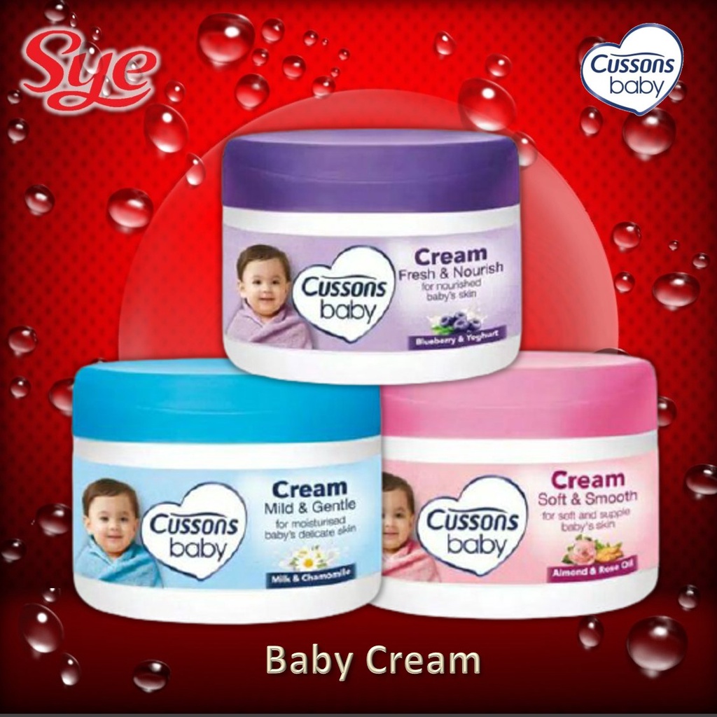 BPOM CUSSONS BABY CREAM 50GR ATAU 100GR / CUSSON KRIM BAYI / KRIM MUKA / SYE